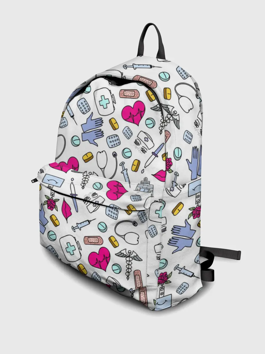 Рюкзак джинсовый / Медицинский паттерн