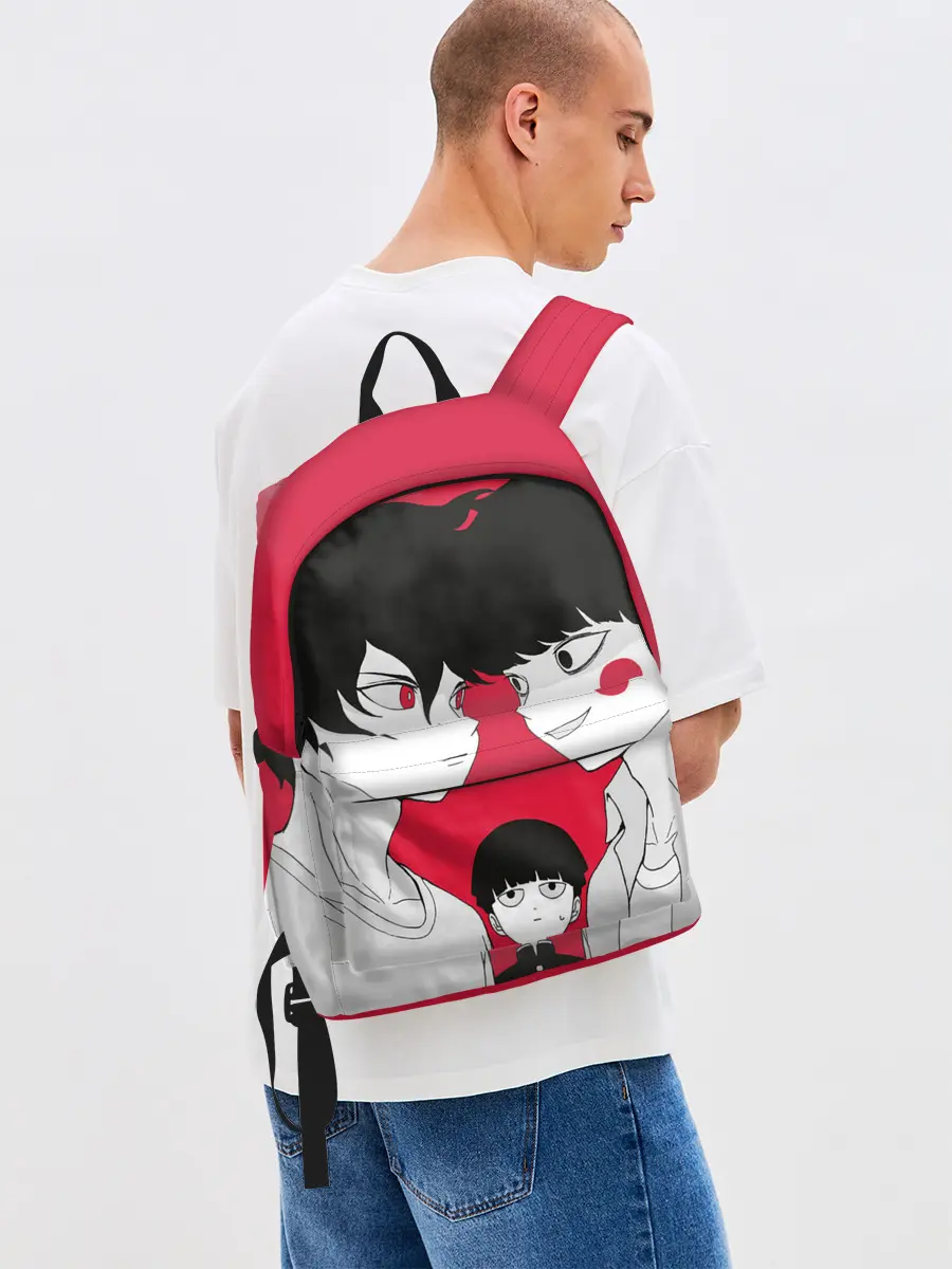 Рюкзак джинсовый / Mob psycho 100 | Моб Психо 100