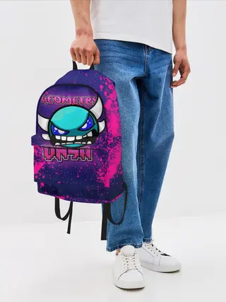 Рюкзак джинсовый / Geometry Dash