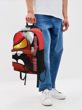 Рюкзак джинсовый / Geometry Dash