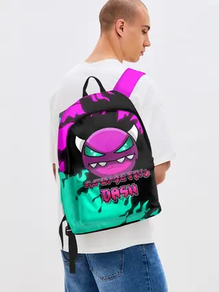 Рюкзак джинсовый / Geometry Dash