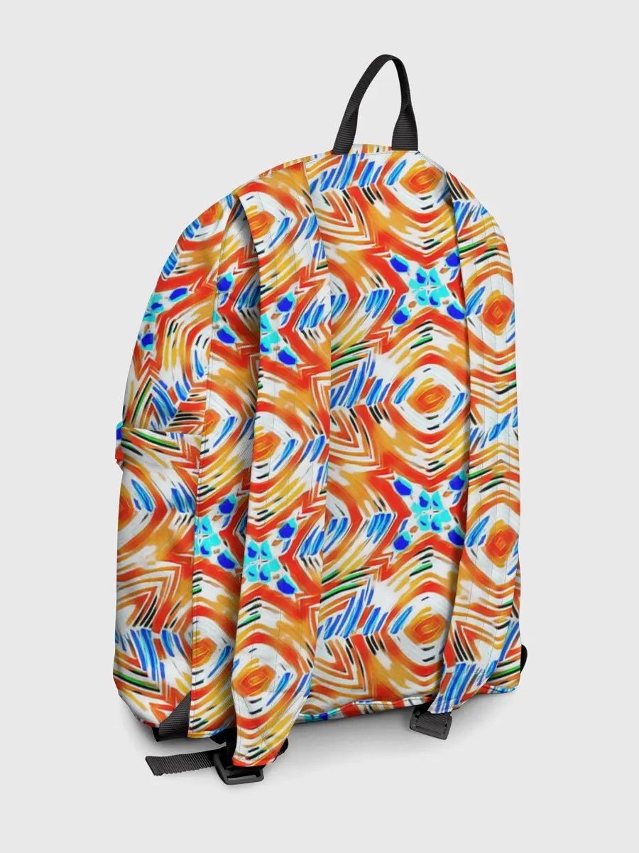 Рюкзак джинсовый / Летний абстрактный узор