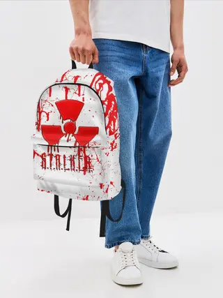 Рюкзак джинсовый / S.T.A.L.K.E.R. БРЫЗГИ КРОВИ