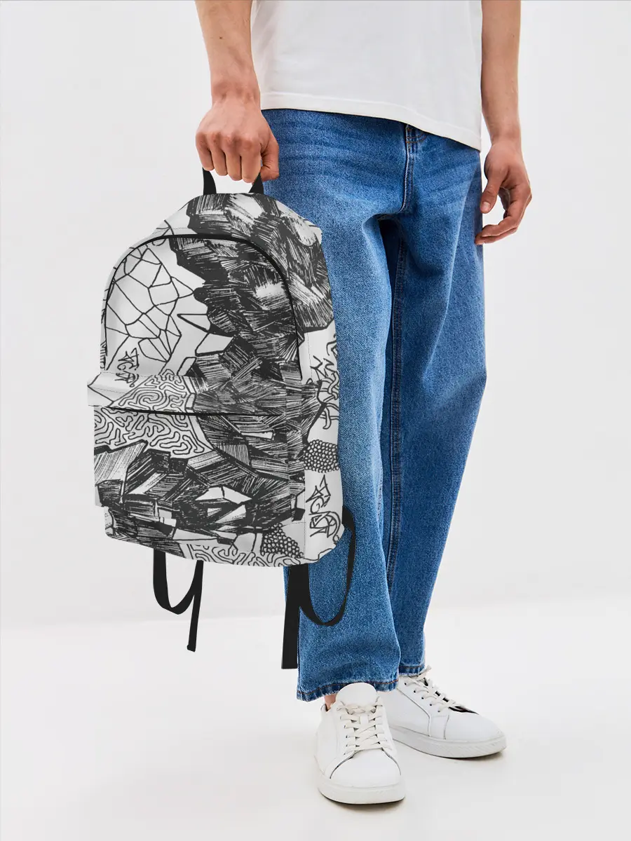 Рюкзак джинсовый / Структурная мозайка