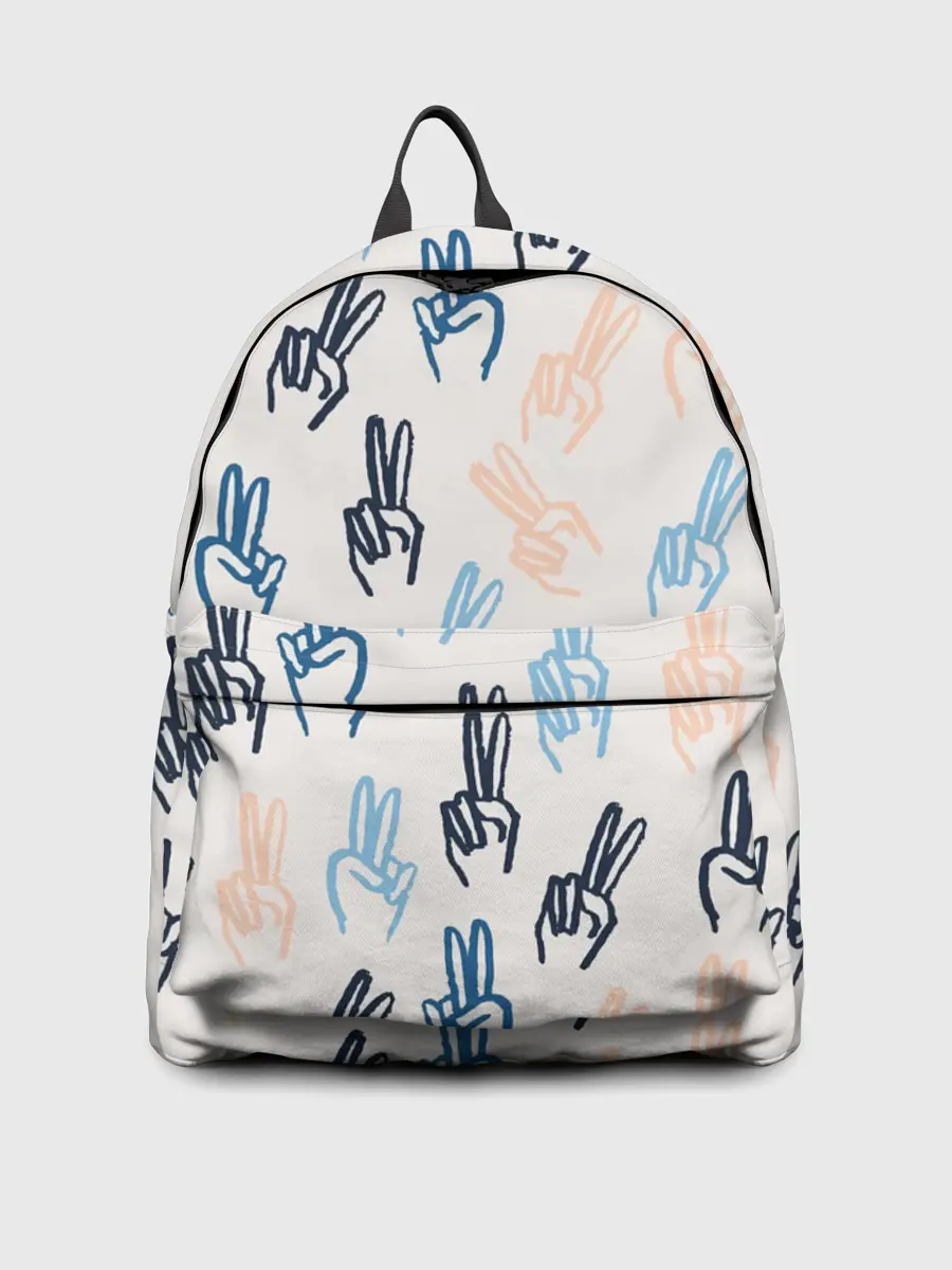 Рюкзак джинсовый / Знаки победы