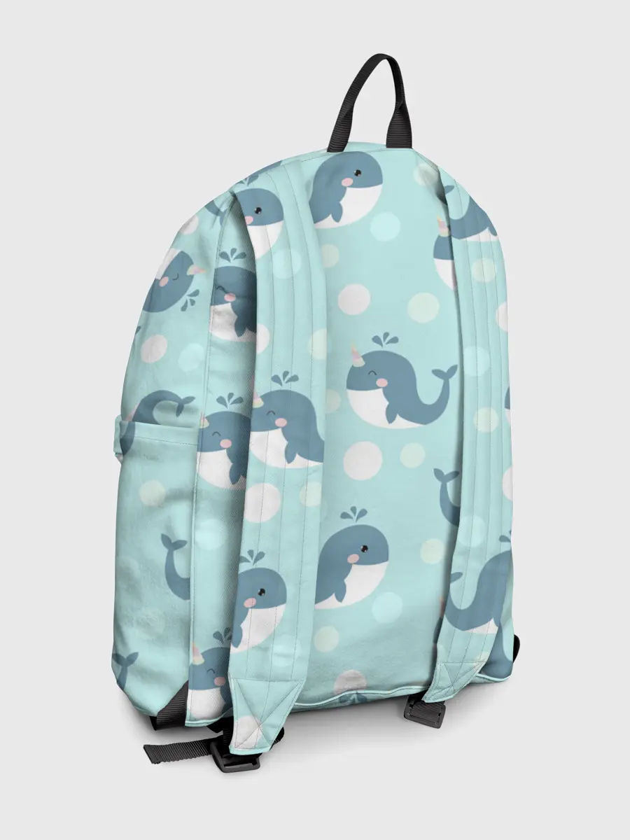 Рюкзак джинсовый / Единорогие киты