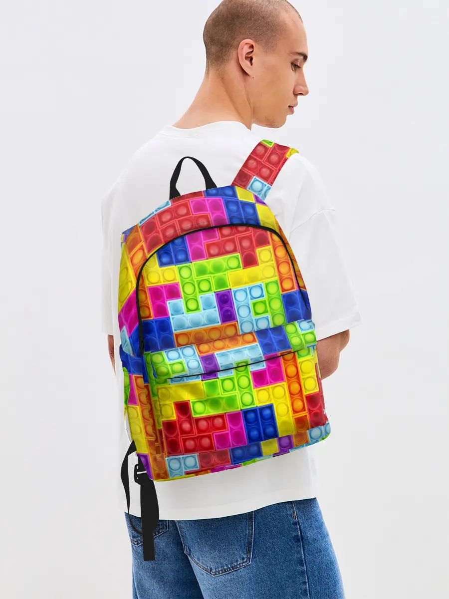 Рюкзак джинсовый / POP IT | ПОП ИТ ПАЗЛ