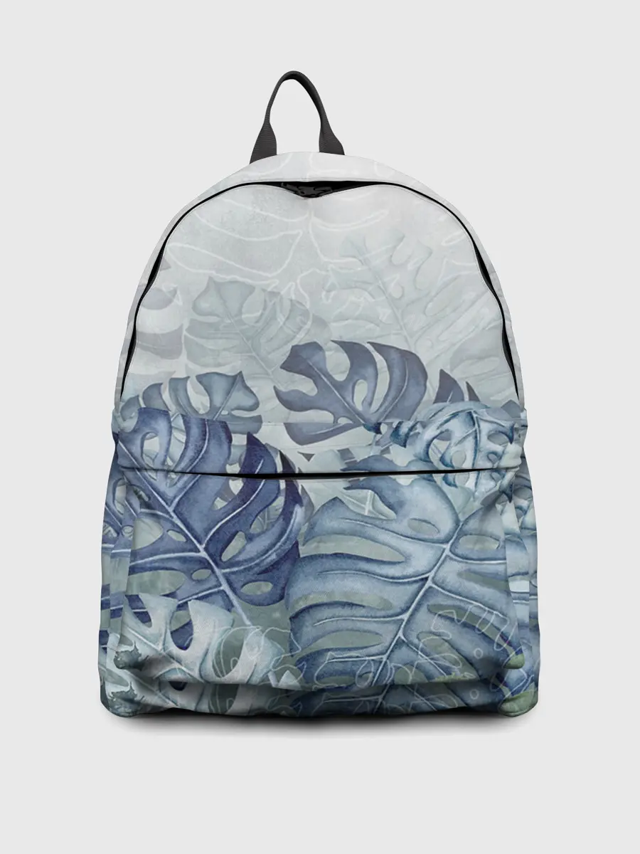 Рюкзак джинсовый / Синие листья