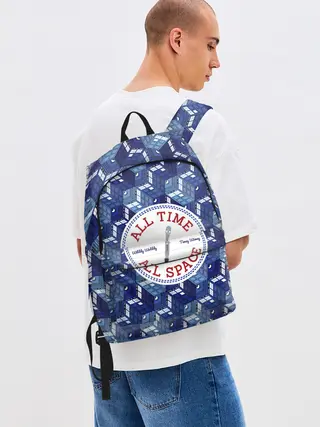 Рюкзак джинсовый / Doctor Who Pattern