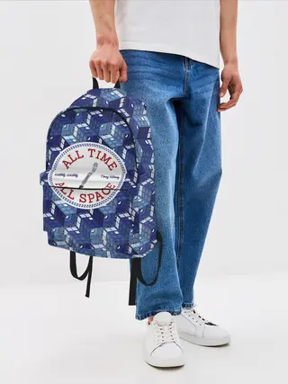 Рюкзак джинсовый / Doctor Who Pattern