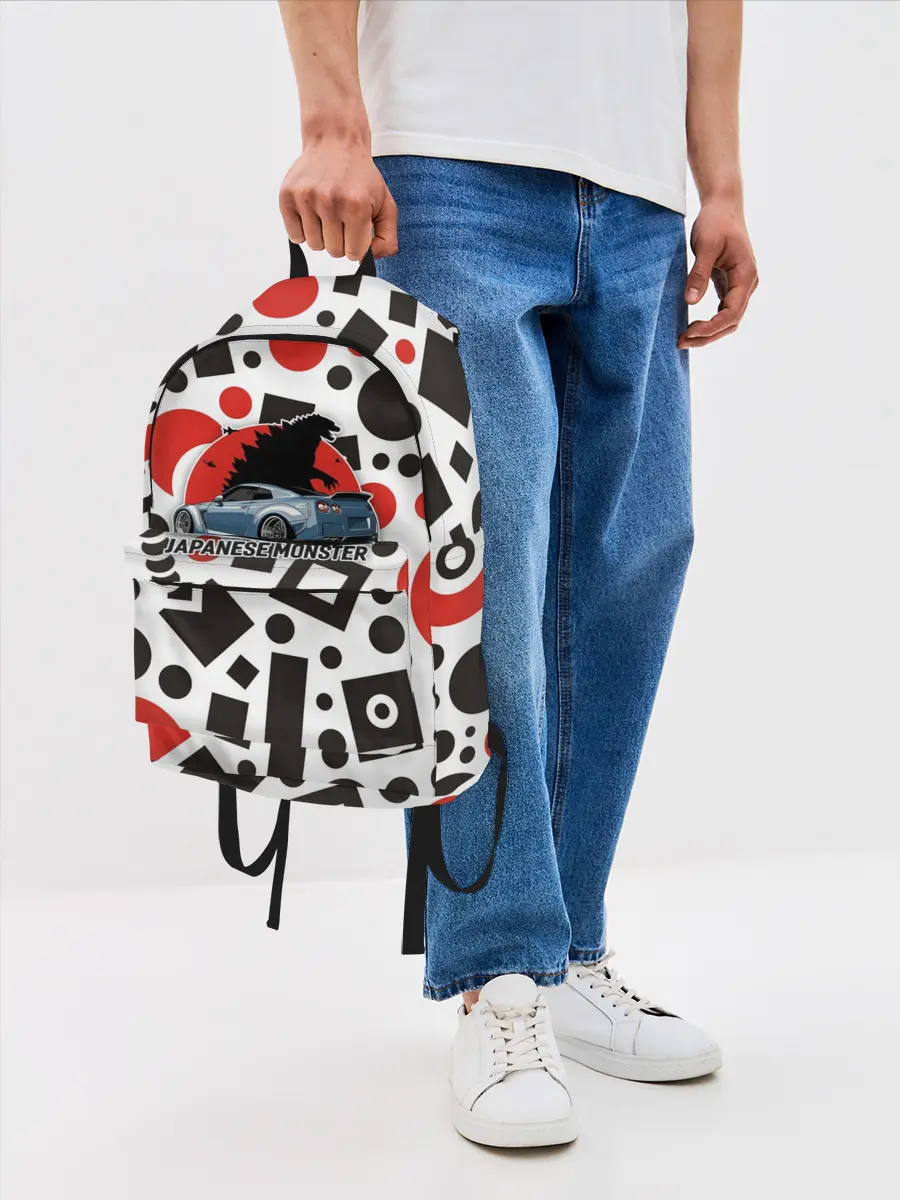 Рюкзак джинсовый / Японские Монстры