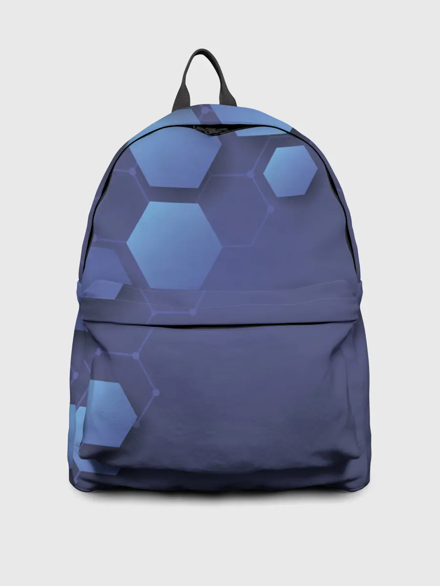 Рюкзак джинсовый / Шестиугольники
