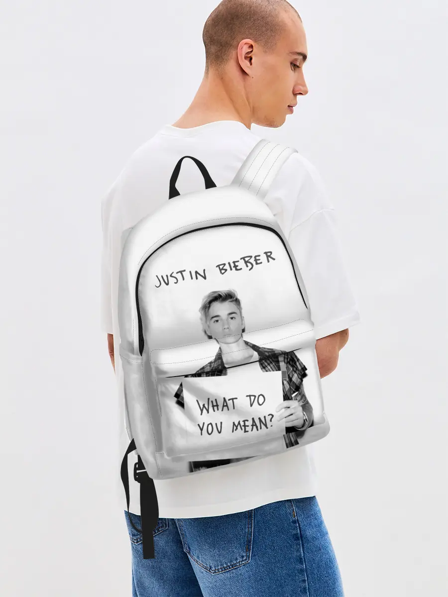 Рюкзак джинсовый / JUSTIN BIEBER