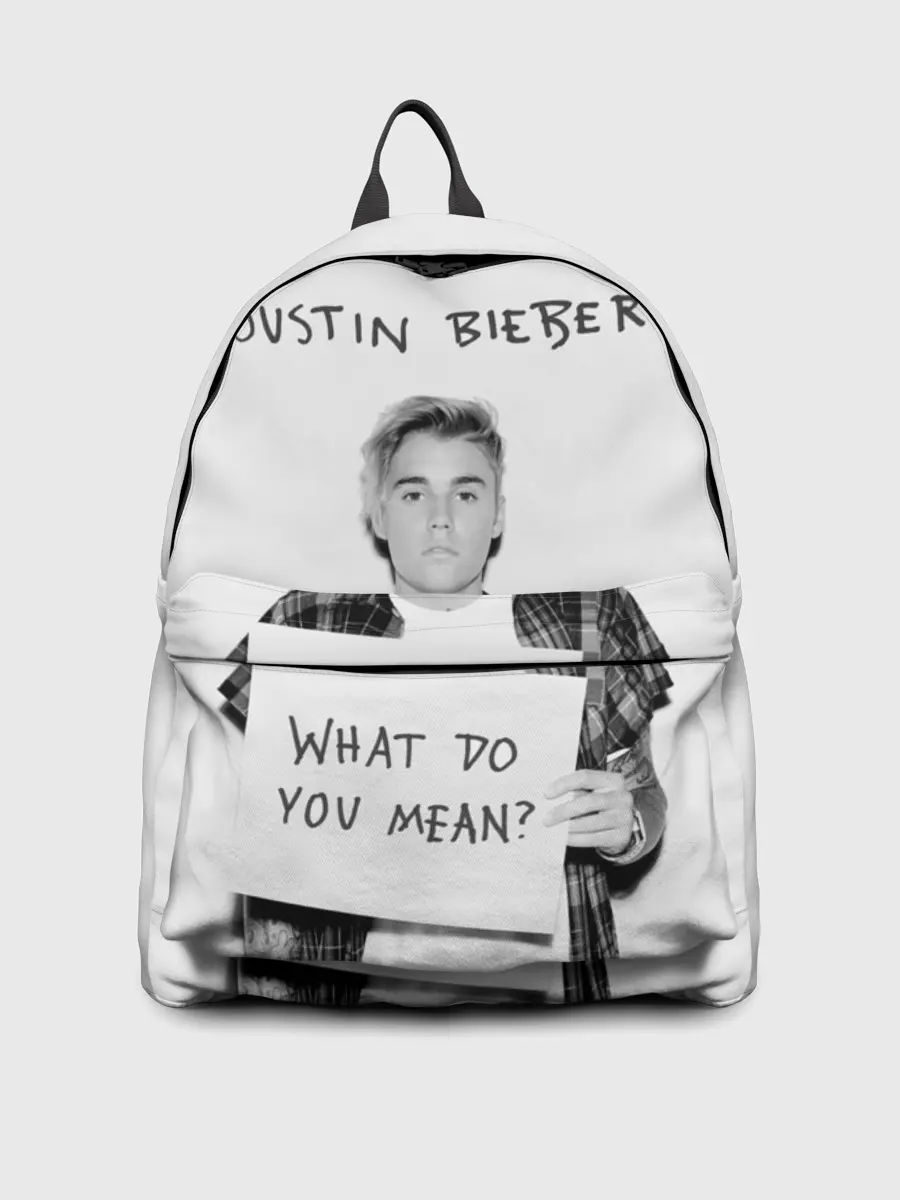 Рюкзак джинсовый / JUSTIN BIEBER