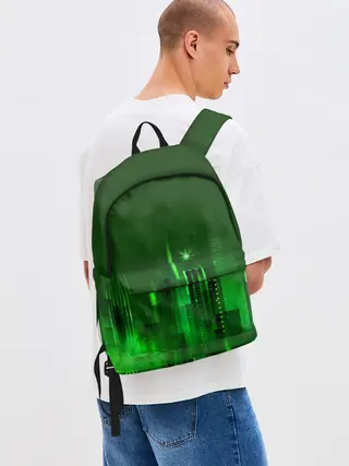 Рюкзак джинсовый / Зеленый город