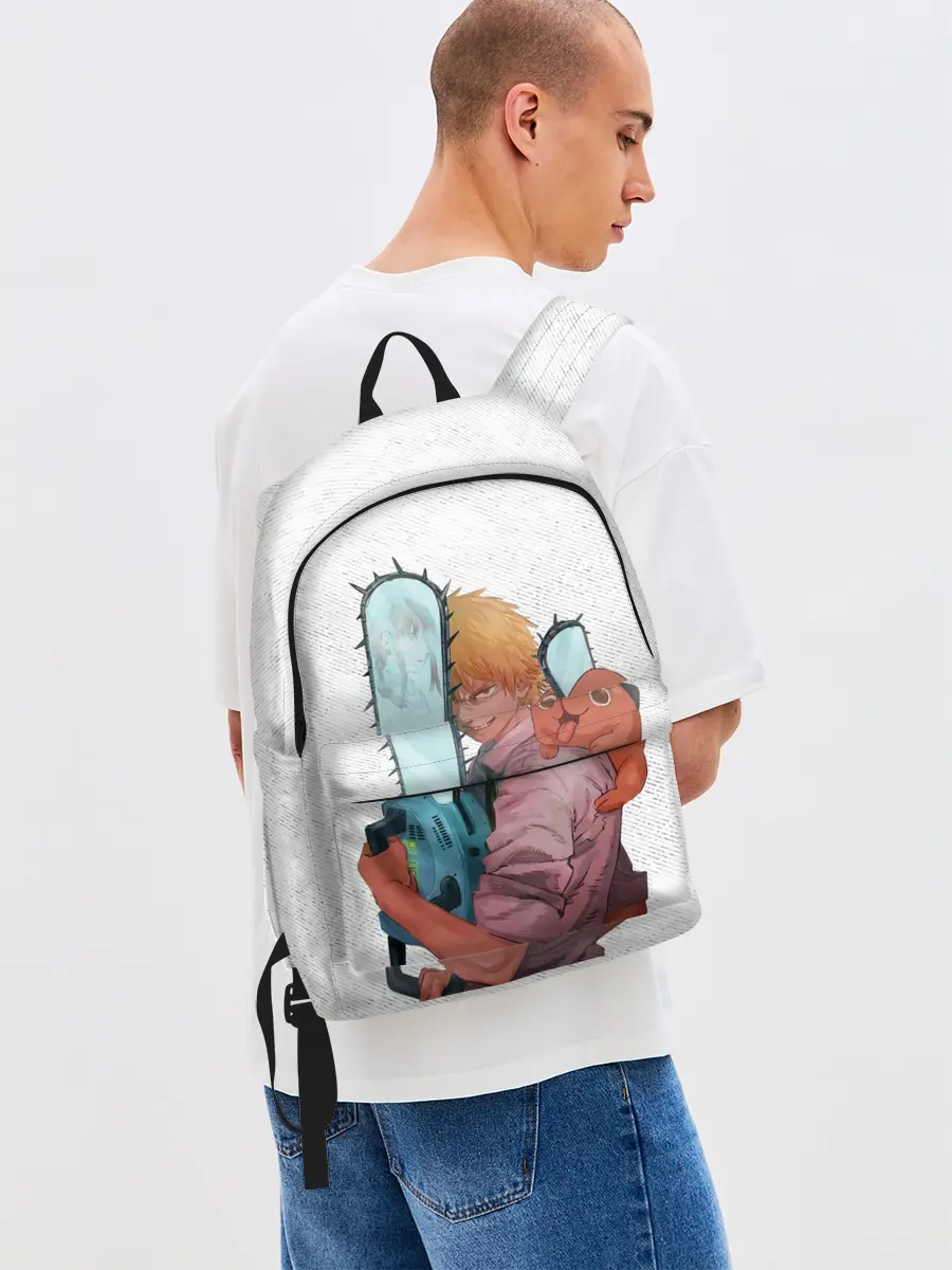 Рюкзак джинсовый / Дэндзи, Почита и бензопила