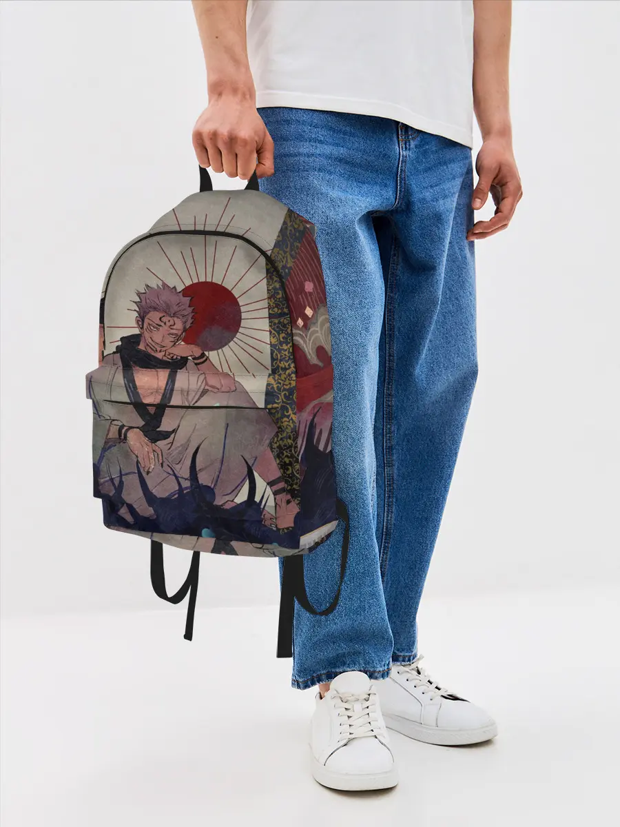 Рюкзак джинсовый / Задумчивый Сукуна