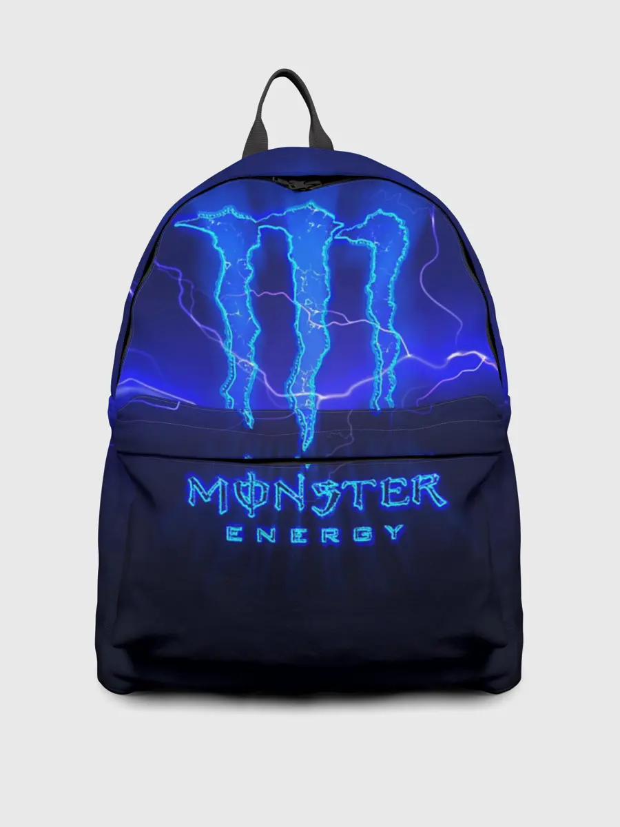 Рюкзак джинсовый / MONSTER ENERGY МОЛНИЯ