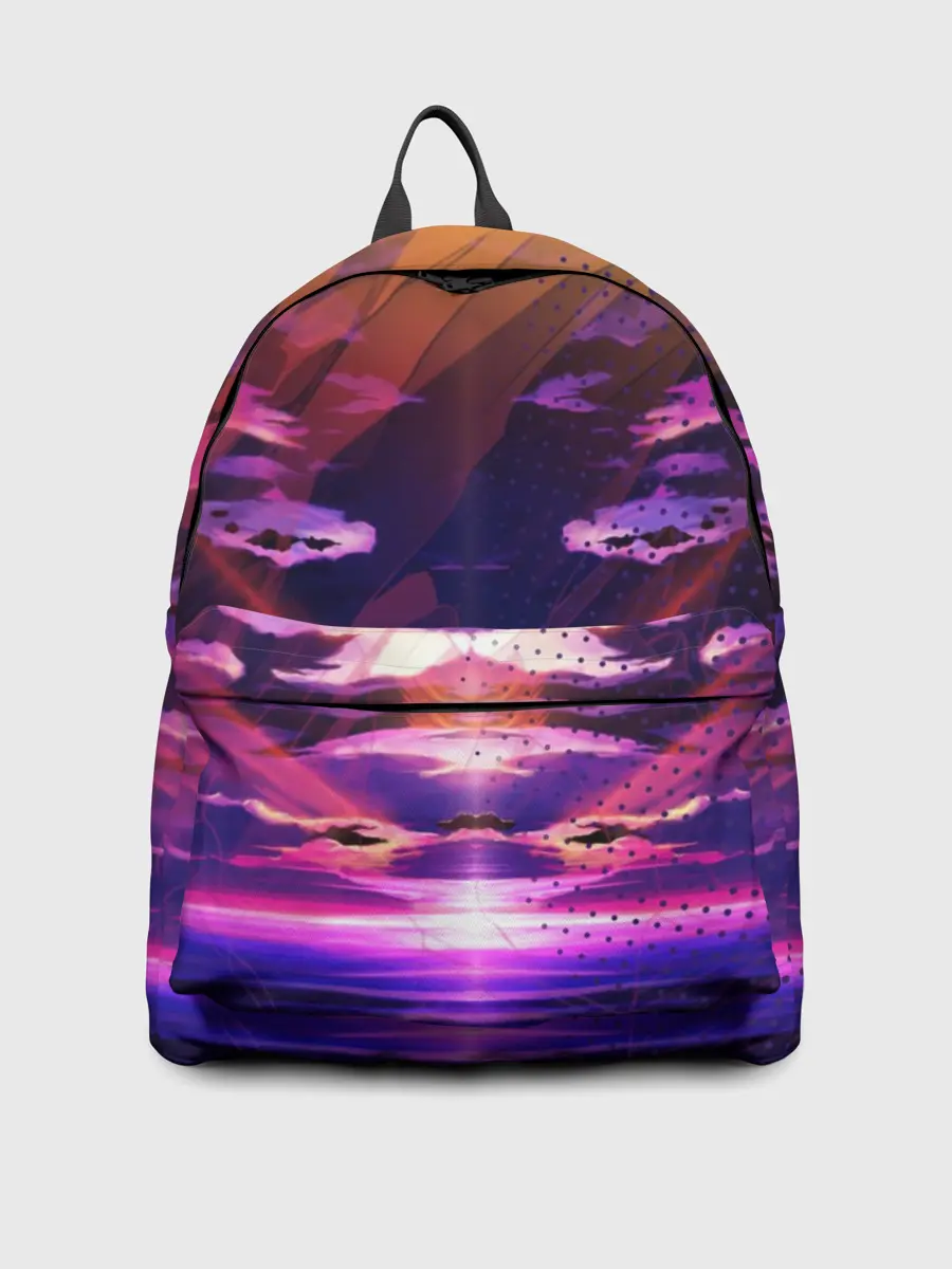 Рюкзак джинсовый / Закат. Облака