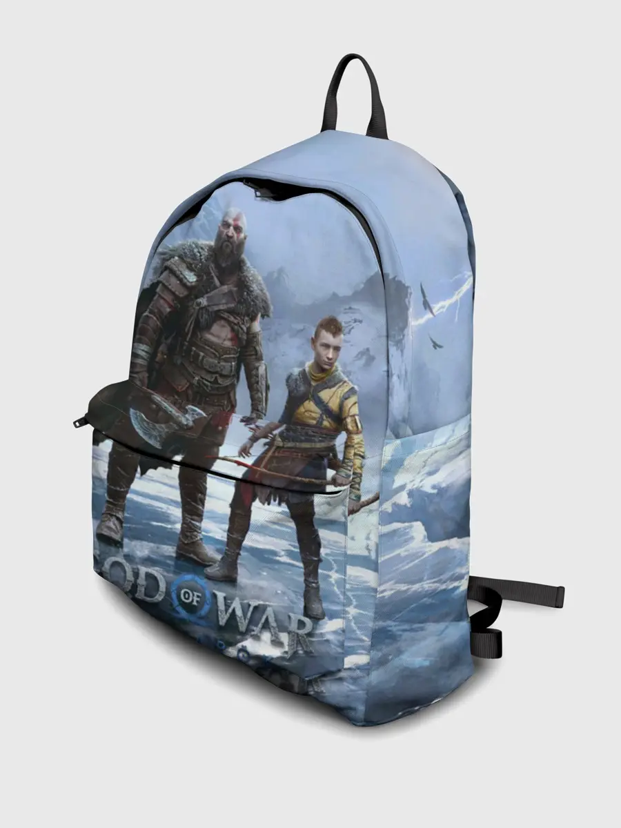 Рюкзак джинсовый / Кратос и Атрей Рагнарек