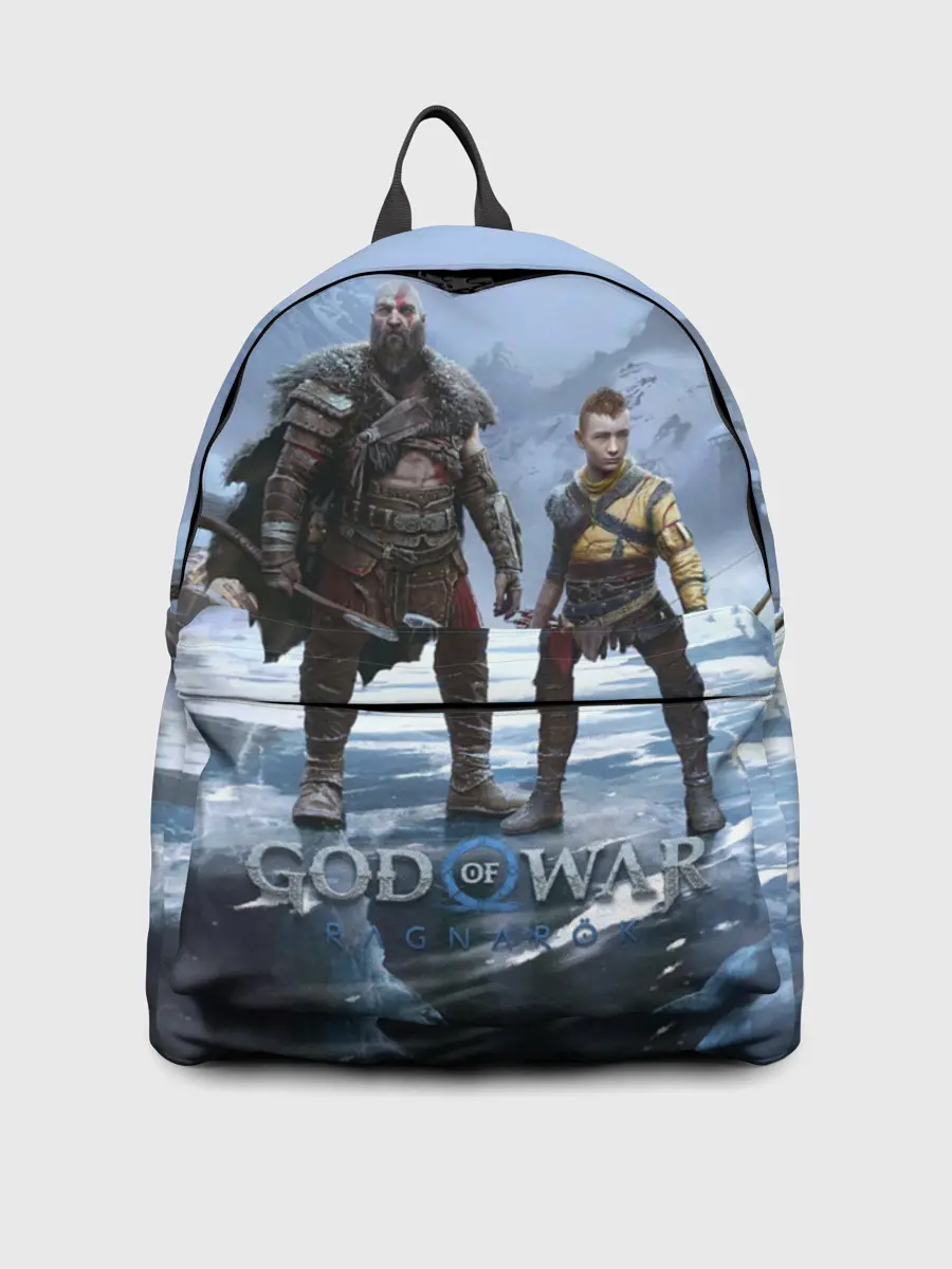 Рюкзак джинсовый / Кратос и Атрей Рагнарек