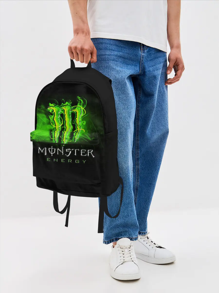 Рюкзак джинсовый / MONSTER ENERGY NEON | НЕОН