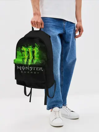 Рюкзак джинсовый / MONSTER ENERGY NEON | НЕОН