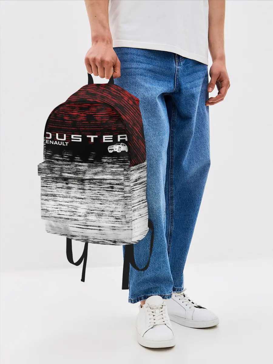 Рюкзак джинсовый / Renault Duster | полосы гранж