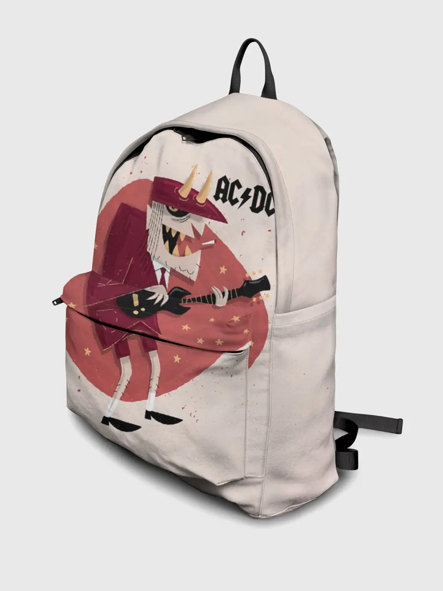 Рюкзак джинсовый / Ангус Янг AC/DC