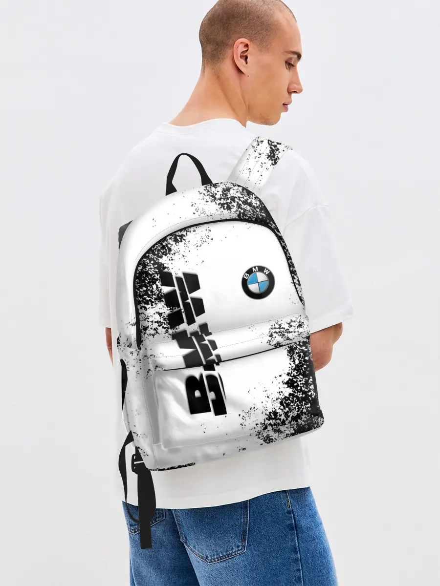 Рюкзак джинсовый / BMW | БМВ РАЗРЕЗАННОЕ ЛОГО