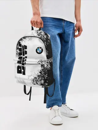 Рюкзак джинсовый / BMW | БМВ РАЗРЕЗАННОЕ ЛОГО