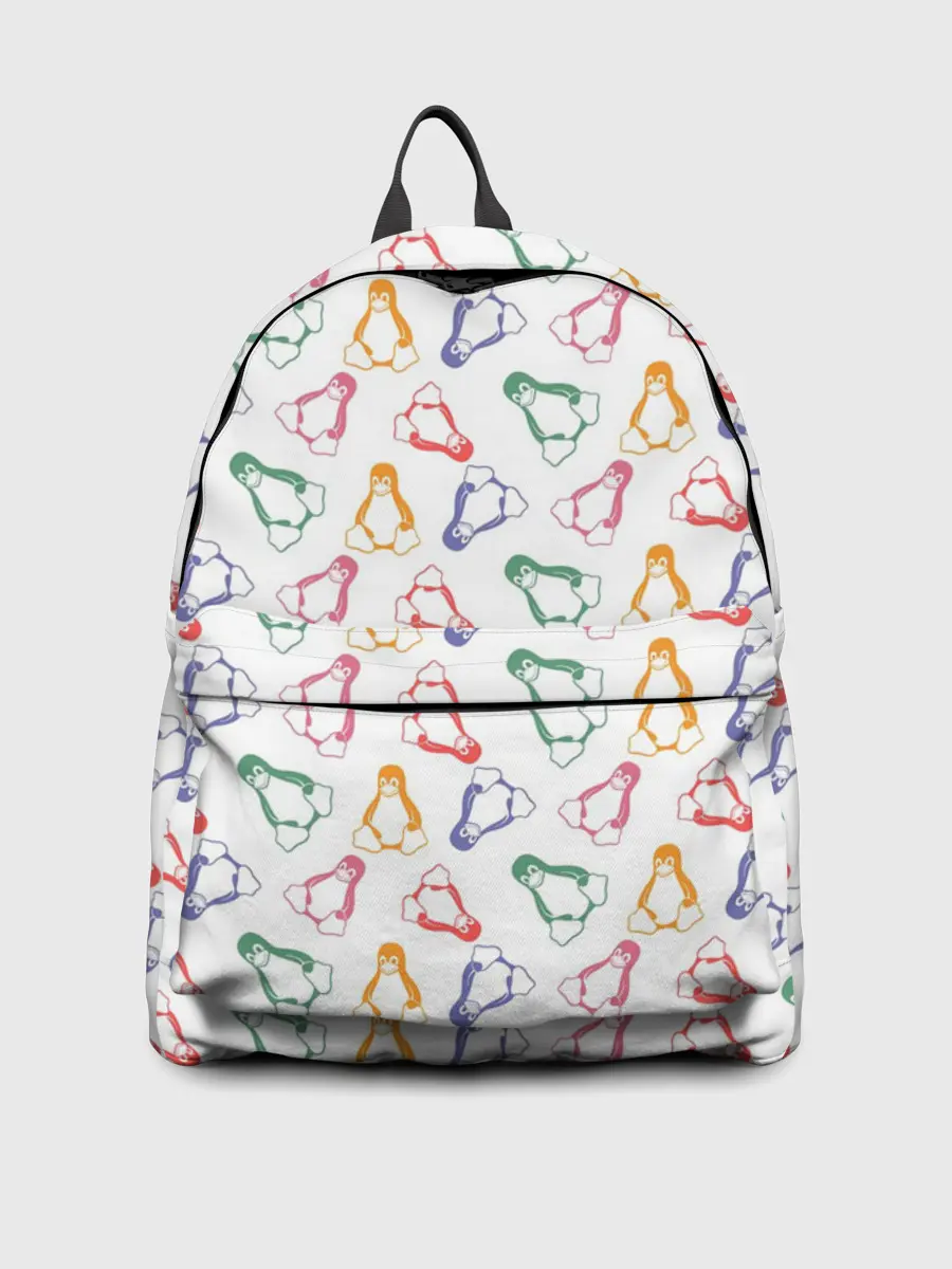 Рюкзак джинсовый / Linux Ядро Пингвин