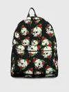 Рюкзак джинсовый / Черепа и розы / Skull and Roses