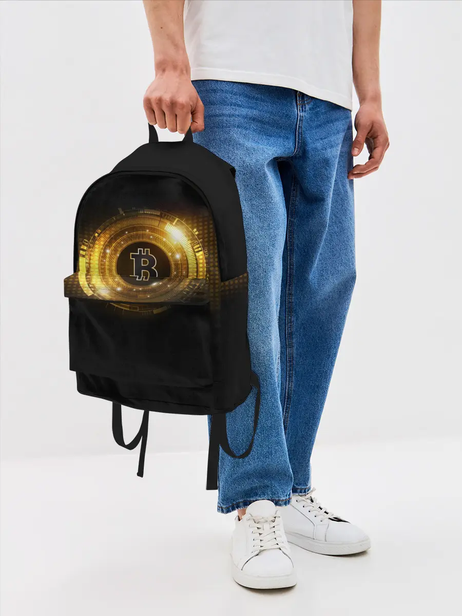 Рюкзак джинсовый / BITCOIN | КРИПТОВАЛЮТА