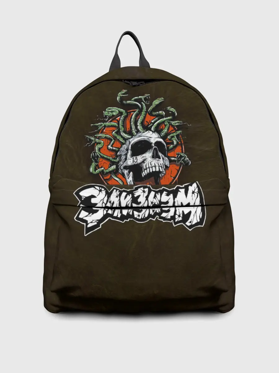 Рюкзак джинсовый / Элизиум череп Горгоны