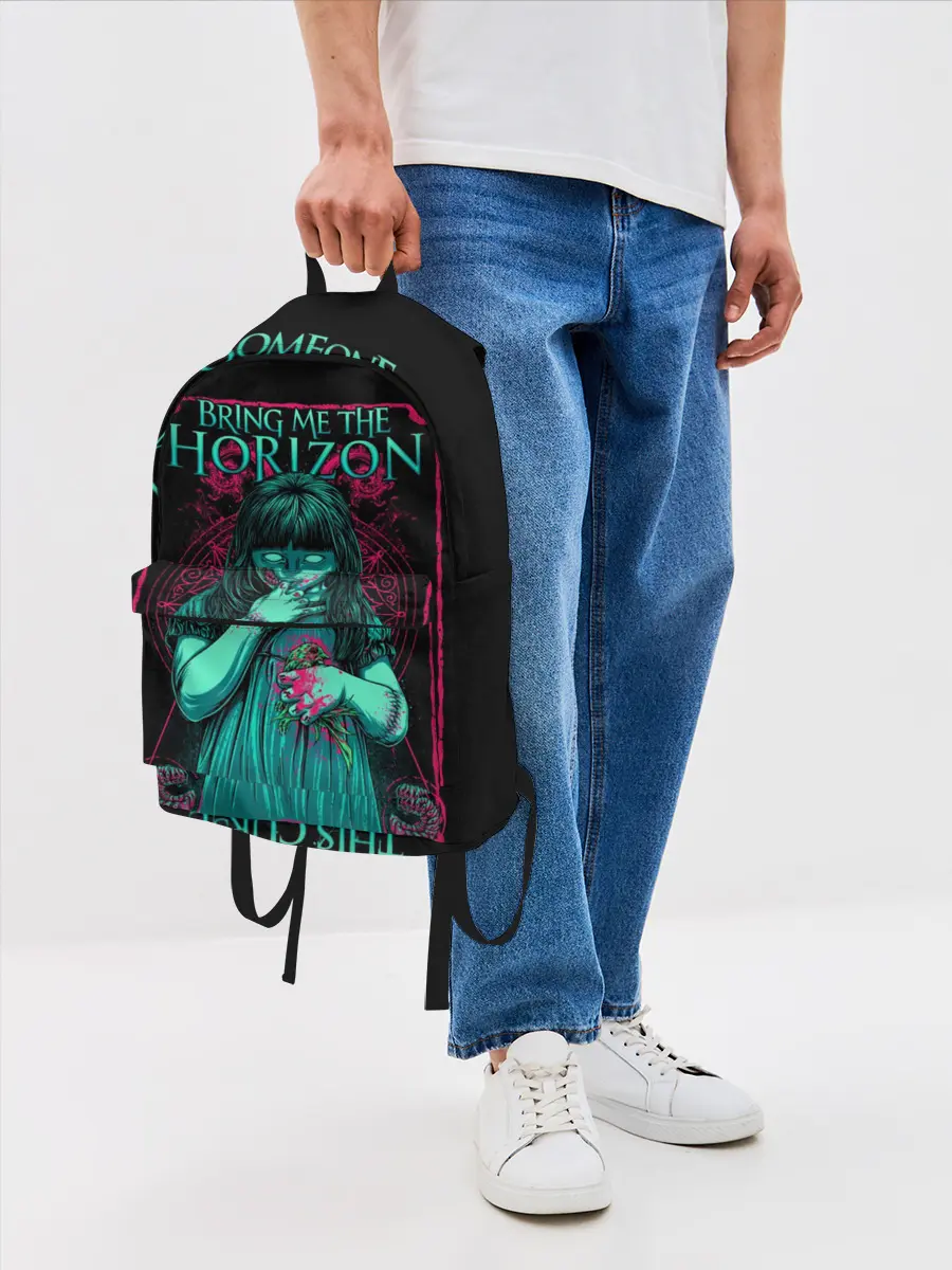 Рюкзак джинсовый / Bring Me the Horizon