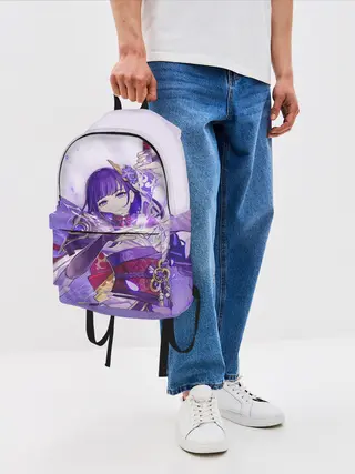 Рюкзак джинсовый / Raiden Shogun | Genshin Impact