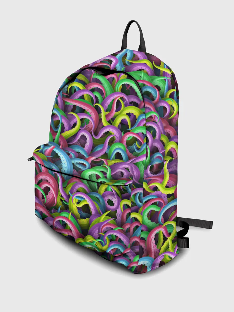 Рюкзак джинсовый / Психоделические щупальца