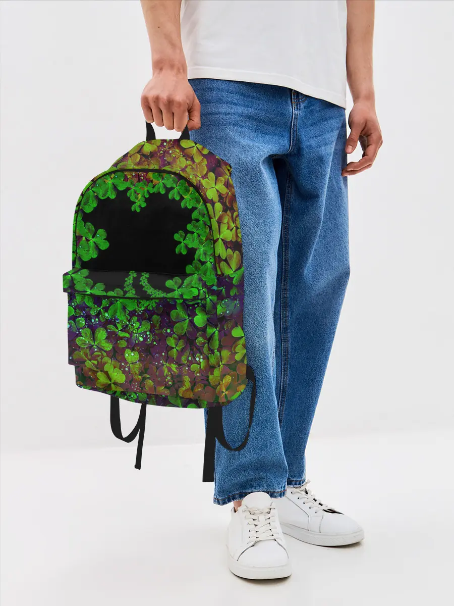 Рюкзак джинсовый / Четырехлистный Клевер