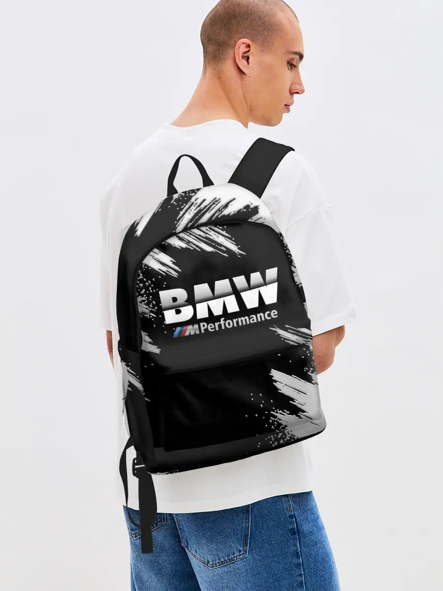 Рюкзак джинсовый / БМВ РАЗРЕЗАННОЕ ЛОГО