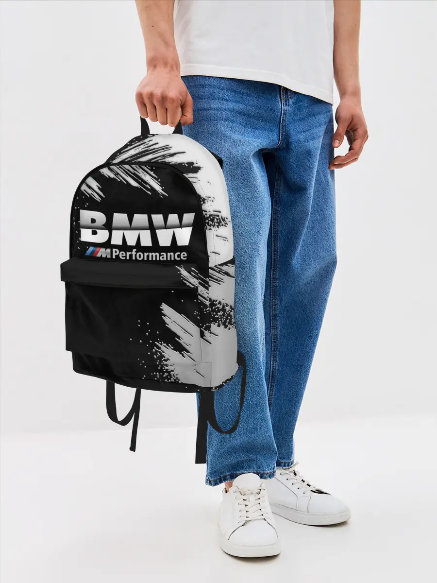 Рюкзак джинсовый / БМВ РАЗРЕЗАННОЕ ЛОГО