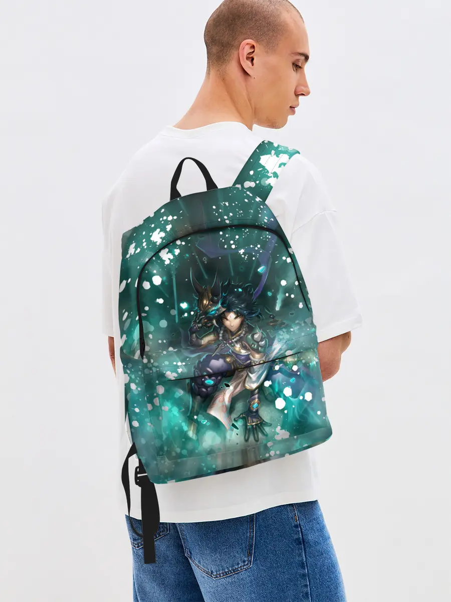 Рюкзак джинсовый / Сяо | Геншин Импакт