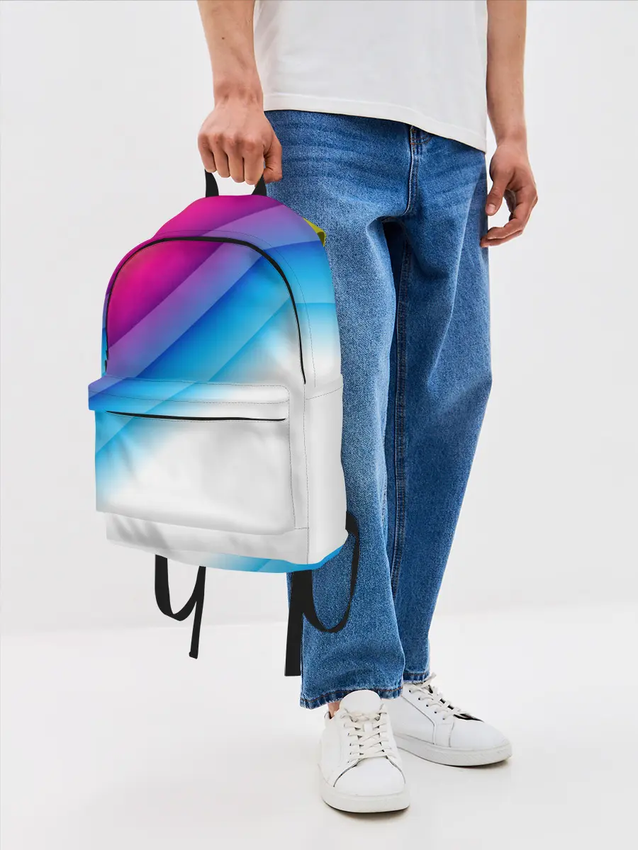 Рюкзак джинсовый / РАДУЖНЫЕ ПОЛОСЫ | RAINBOW