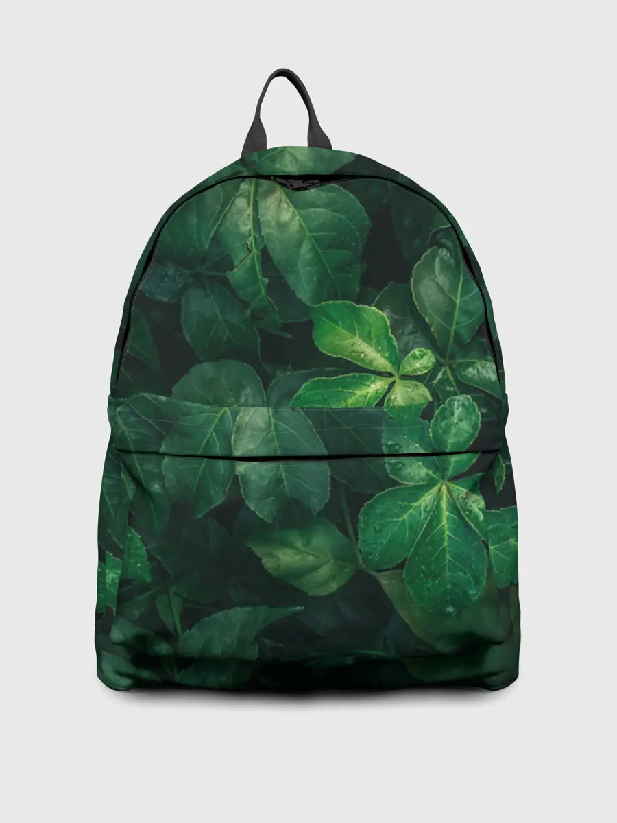 Рюкзак джинсовый / Тропическая листва | Тропики