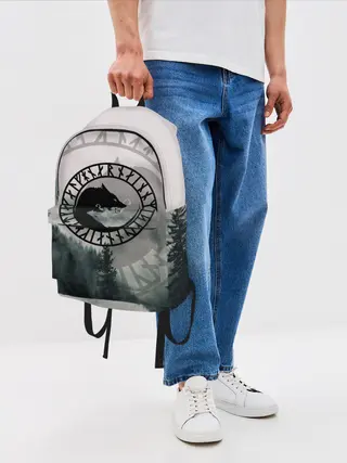 Рюкзак джинсовый / FENRIR | РУНЫ | RUNES