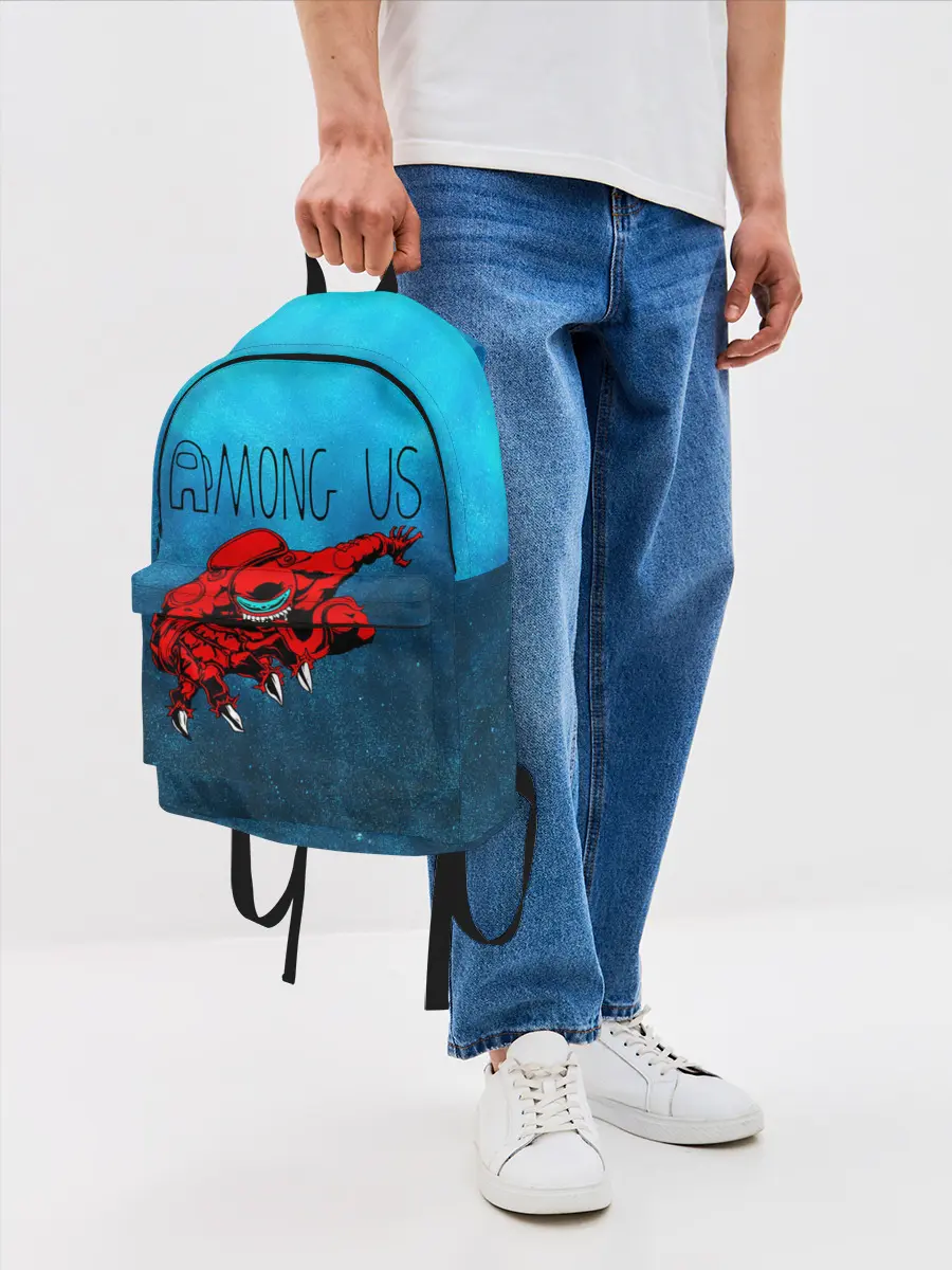 Рюкзак джинсовый / Among Us | Imposter