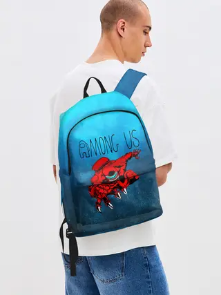 Рюкзак джинсовый / Among Us | Imposter