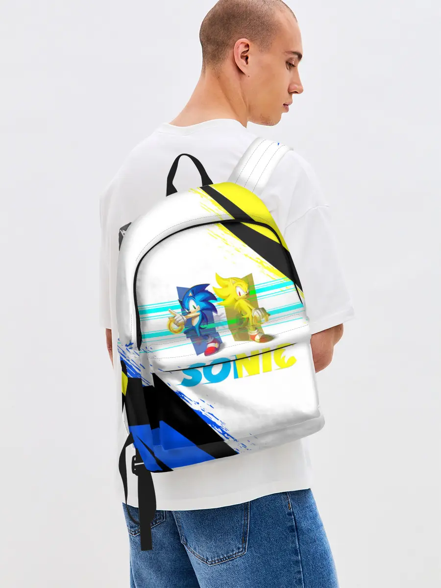 Рюкзак джинсовый / СУПЕР СОНИК