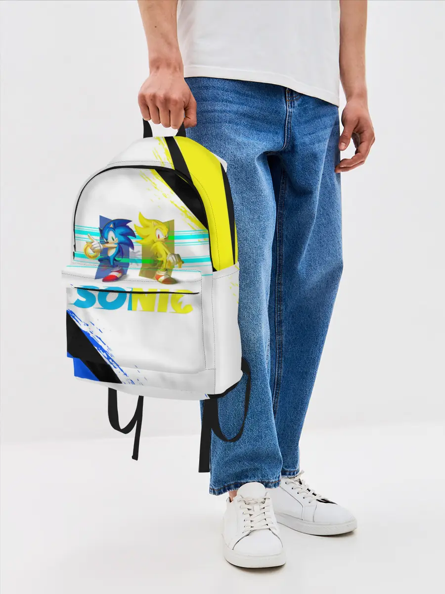 Рюкзак джинсовый / СУПЕР СОНИК