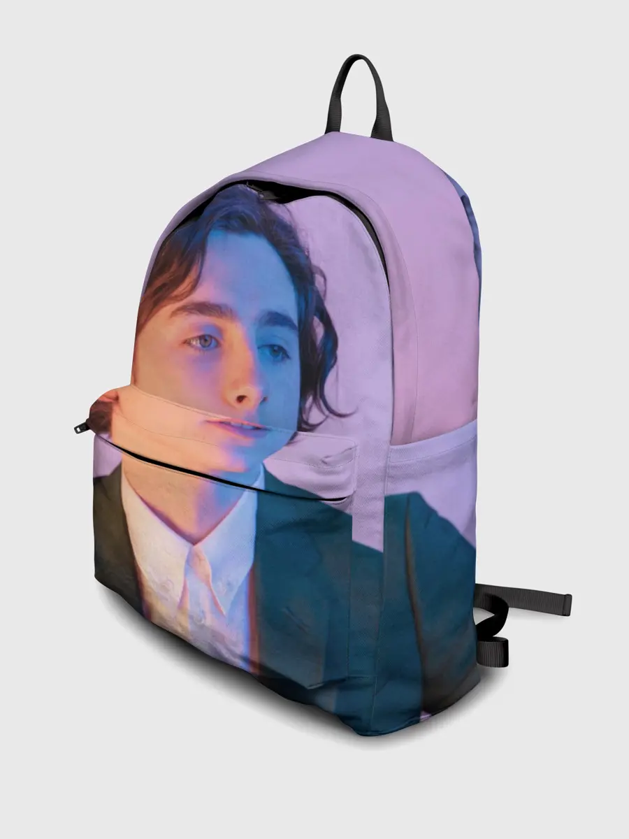 Рюкзак джинсовый / Timothee Chalamet розовый градиент